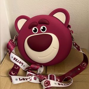 Lotso Bear Crossbody Bag - Pink